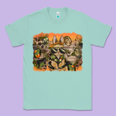 Camouflage Bunny Background Classic Tee Designed By Barkaloodesign