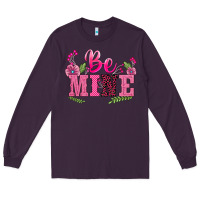 Plum walentine's day be mine Long Sleeve Tee - BarkalooDesign