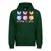 Forest Green peepin it real easter glitter Urban Hoodie - MaliasSmallBusiness