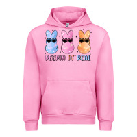 Fuchsia Pink peepin it real easter glitter Urban Hoodie - MaliasSmallBusiness