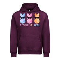 Mauve Wine peepin it real easter glitter Urban Hoodie - MaliasSmallBusiness