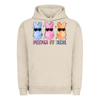 Peepin It Real Easter Glitter Urban Hoodie | Teevron