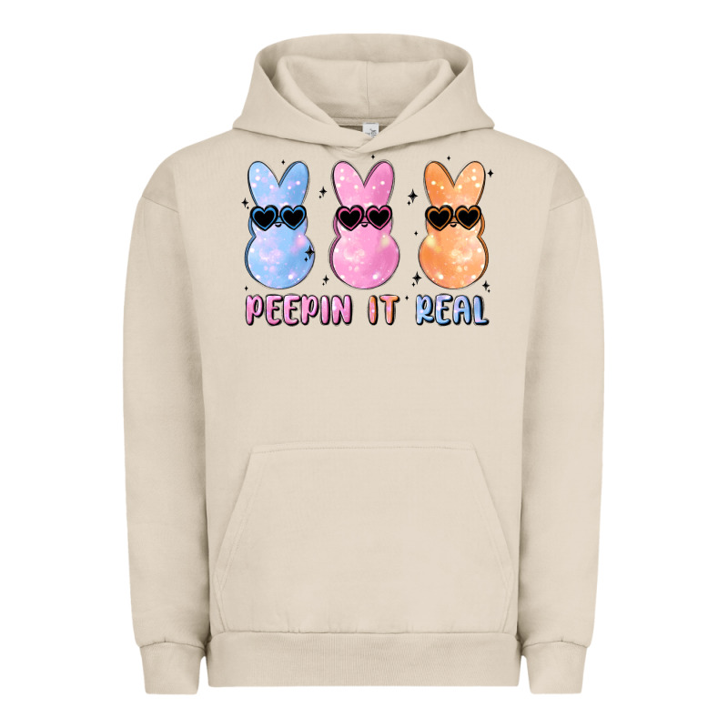 Peepin It Real Easter Glitter Urban Hoodie by MaliasSmallBusiness | Teevron
