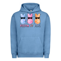 Pigment Pebble Blue peepin it real easter glitter Urban Hoodie - MaliasSmallBusiness