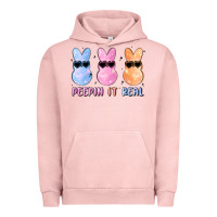 Pigment Salmon peepin it real easter glitter Urban Hoodie - MaliasSmallBusiness