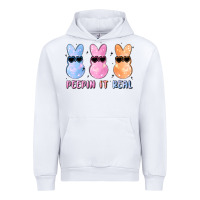 White peepin it real easter glitter Urban Hoodie - MaliasSmallBusiness