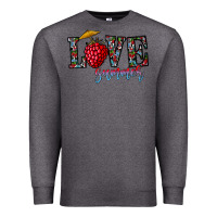 Charcoal Heather love summer Premium Sweatshirt - CowhideDigitalArt