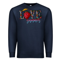 Navy love summer Premium Sweatshirt - CowhideDigitalArt