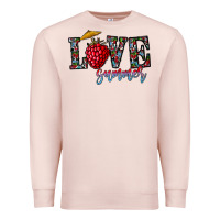 Pale Pink love summer Premium Sweatshirt - CowhideDigitalArt
