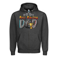 Charcoal Heather best racing dad Zipper Hoodie - texasbilliewilder