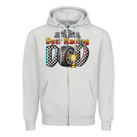 Dove Grey best racing dad Zipper Hoodie - texasbilliewilder