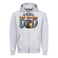 Heather Grey best racing dad Zipper Hoodie - texasbilliewilder