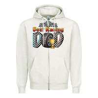 Oatmeal Heather best racing dad Zipper Hoodie - texasbilliewilder