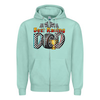 Seafoam best racing dad Zipper Hoodie - texasbilliewilder