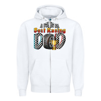 White best racing dad Zipper Hoodie - texasbilliewilder