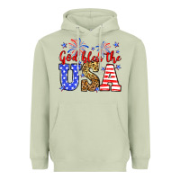 Matcha God bless the USA Heavyweight Hoodie - Neo Western