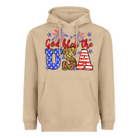 Mushroom God bless the USA Heavyweight Hoodie - Neo Western