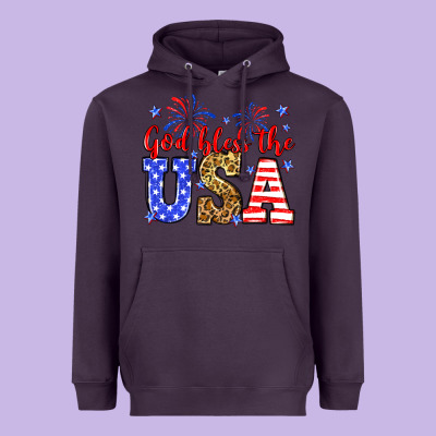 God Bless The Usa Heavyweight Hoodie Designed By Neo Western