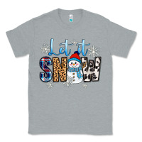 Heather Grey let it snow Classic Tee - Zillion Design Studio