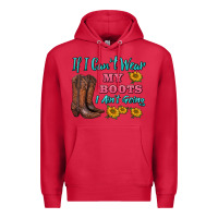 Cardinal if i can't wear my boots i ain't going Premium Hoodie - BarkalooDesign