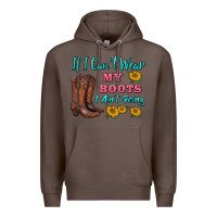 Coffee if i can't wear my boots i ain't going Premium Hoodie - BarkalooDesign