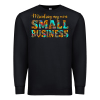 Black minding my own small business Premium Sweatshirt - HRA Design Shop