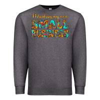 Charcoal Heather minding my own small business Premium Sweatshirt - HRA Design Shop
