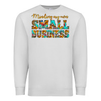 Dove Grey minding my own small business Premium Sweatshirt - HRA Design Shop