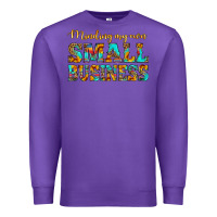 Purple minding my own small business Premium Sweatshirt - HRA Design Shop