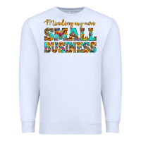 White minding my own small business Premium Sweatshirt - HRA Design Shop