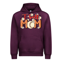 Mauve Wine t ball mom Urban Hoodie - MaliasSmallBusiness