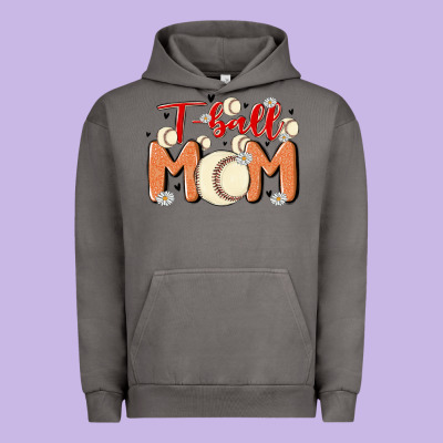 T Ball Mom Urban Hoodie Designed By Maliassmallbusiness