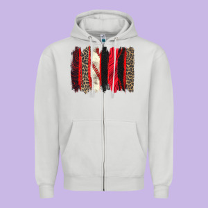 Baseball Brushstroke Zipper Hoodie Designed By Zillion Design Studio