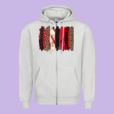 Baseball Brushstroke Zipper Hoodie Designed By Zillion Design Studio