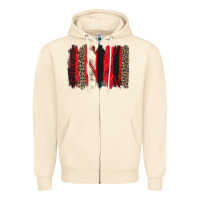 Sandshell baseball brushstroke Zipper Hoodie - Zillion Design Studio