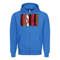 True Royal baseball brushstroke Zipper Hoodie - Zillion Design Studio
