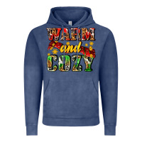 Vintage Denim warm and cozy with scarf Vintage Hoodie - AdoDesignShop