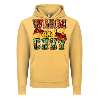 Vintage Mustard warm and cozy with scarf Vintage Hoodie - AdoDesignShop