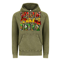 Vintage Olive warm and cozy with scarf Vintage Hoodie - AdoDesignShop