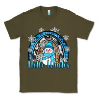 Army Green hello winter rainbow Classic Tee - Zillion Design Studio