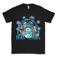 Black hello winter rainbow Classic Tee - Zillion Design Studio