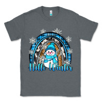 Charcoal Heather hello winter rainbow Classic Tee - Zillion Design Studio