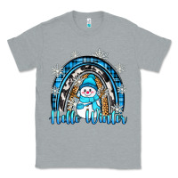 Heather Grey hello winter rainbow Classic Tee - Zillion Design Studio