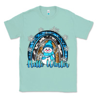 Seafoam hello winter rainbow Classic Tee - Zillion Design Studio