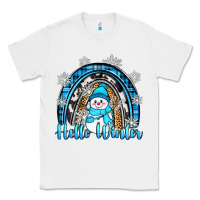 White hello winter rainbow Classic Tee - Zillion Design Studio
