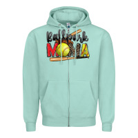 Ballpark Mama Softball Zipper Hoodie | Teevron