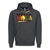 Smoke ballpark mama softball Zipper Hoodie - Zillion Design Studio