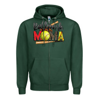 Sports Green ballpark mama softball Zipper Hoodie - Zillion Design Studio