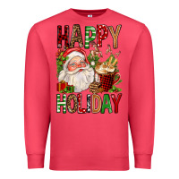 Cardinal happy holiday santa claus christmas Premium Sweatshirt - FaDigitalArtStudio