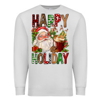 Dove Grey happy holiday santa claus christmas Premium Sweatshirt - FaDigitalArtStudio